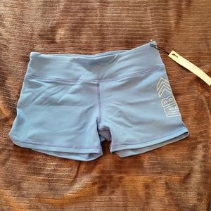 Light blue spandex shorts